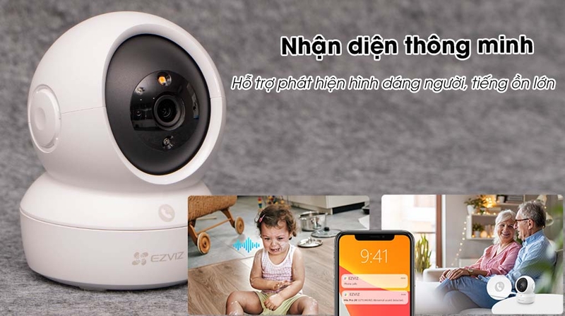 Camera EZVIZ H6C Pro 2K Camera AI ph&aacute;t hiện người