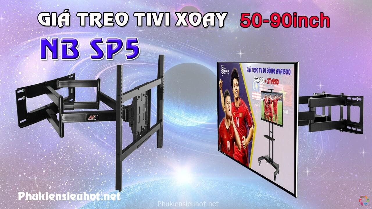 gia-treo-tivi-xoay-nb-sp5-cho-tv-50-90inch-tai-trong-90kg
