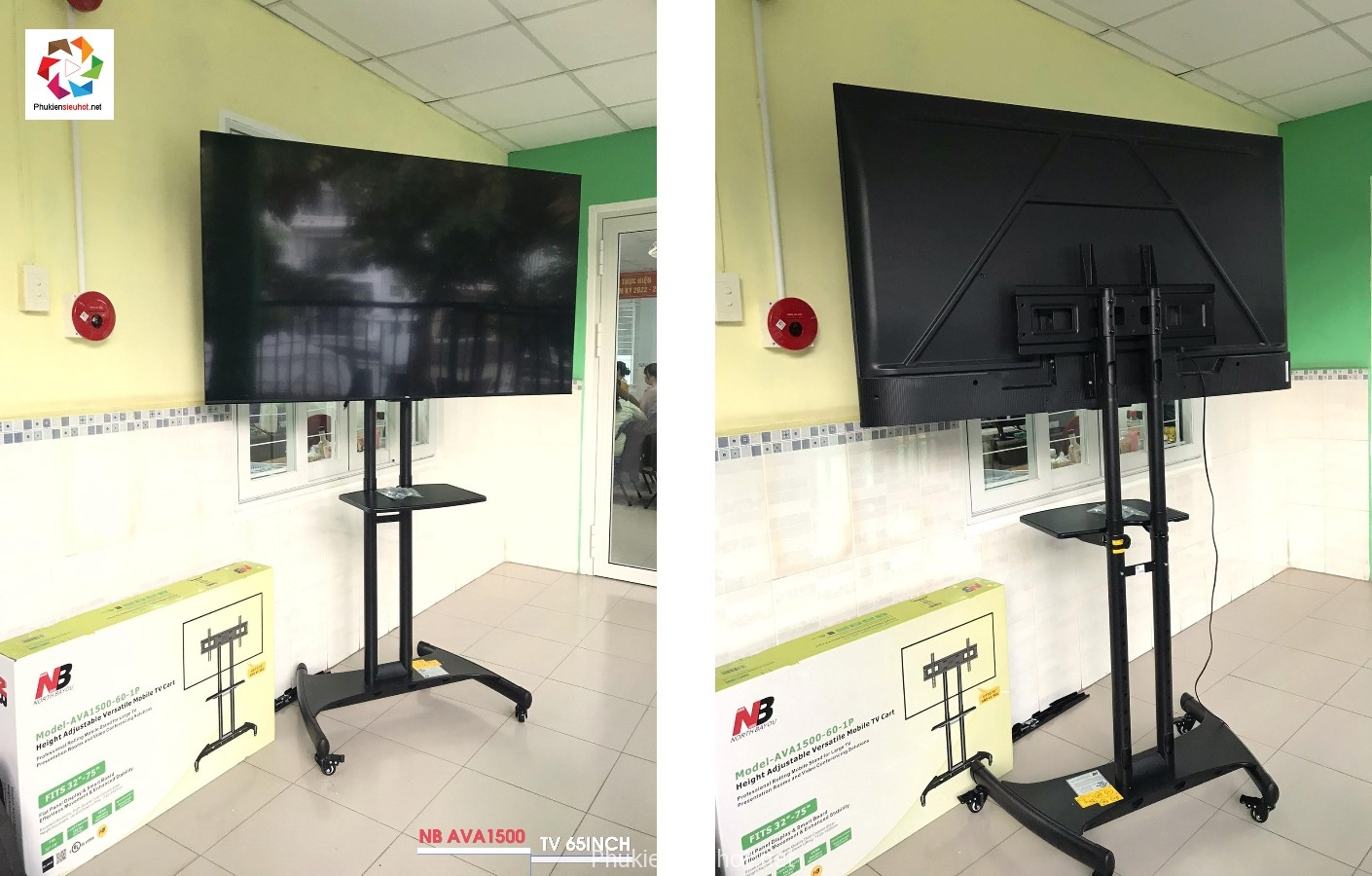 lap_khung_treo_tv_di_dong_co_banh_xe_cho_tv_65inch_truong_mam_non_q7.