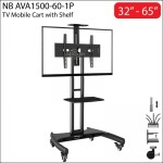 Giá treo tivi di động AVA1500-60-1P có khay Camera cho tivi 32-65inch