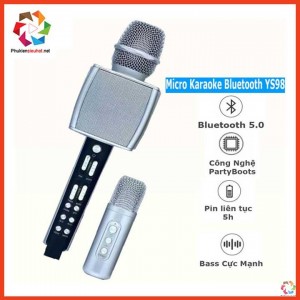 Micro Karaoke Bluetooth SU YOSD YS98 Kèm Micro Mini Song Ca Cực Hay