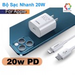 Bộ Củ Cáp Sạc Nhanh Pisen PD 20W Cho iPhone, iPad, Hỗ Trợ Sạc Nhanh Cho Nhiều Dòng Điện Thoại