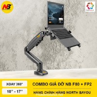 Combo Giá Đỡ 1 Màn Hình NB F80 + Đế Laptop FP2