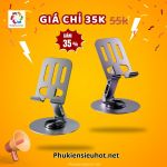 Giá Đỡ Điện Thoại Hợp Kim Nhôm, Xoay 360 Gấp Gọn, Để Bàn Tiện Dụng