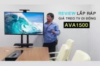 Review chi tiết lắp đặt giá treo tivi di động AVA1500 mẫu mới cực chất
