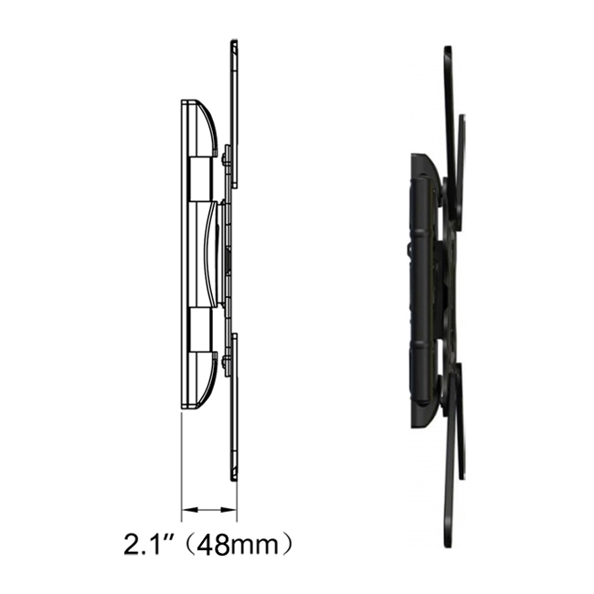Giá treo tivi xoay đa năng P4-G đẩy sát tường 5cm