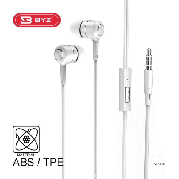 Tai Nghe Có Dây Jack 3.5 BYZ SE519A Siêu Bass Cực Hay