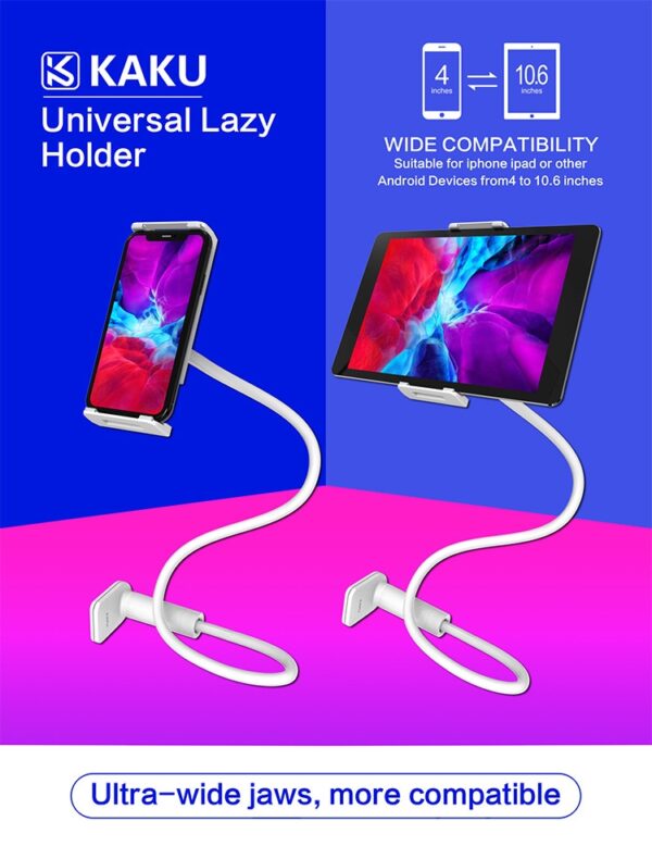 Giá đỡ kẹp Ipad xoay đa năng Kaku KSC-430 Giá đỡ kẹp bàn, thành giường cho điện thoại, máy tính bảng
