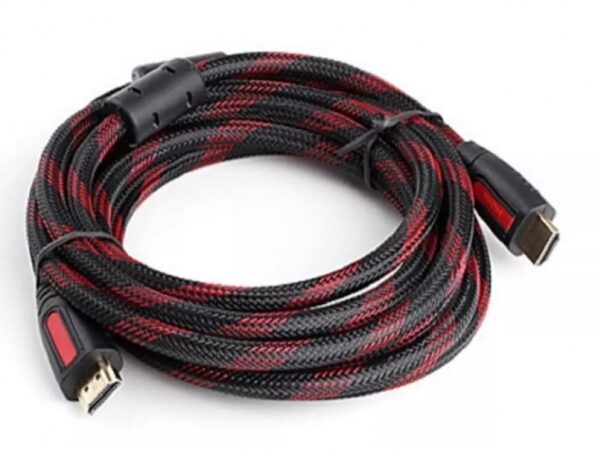 1-146.jpg Cáp HDMI chuẩn 1.4 dài 5M chất lượng HD độ bền cao kết nối cho máy tính, máy chiếu tivi (bọc lưới)