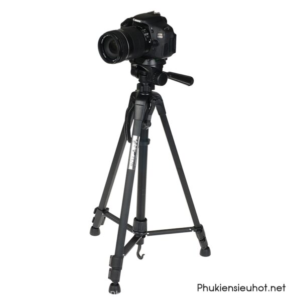 Chân Máy Ảnh Tripod T-3520 Chuyên Quay Phim, Chụp Ảnh Tải Trọng 3kg (Kèm Kẹp Điện Thoại)
