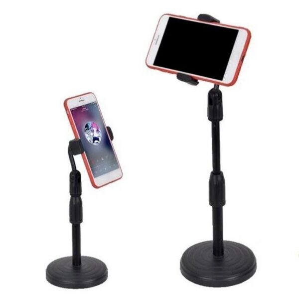 Giá đỡ điện thoại live đế tròn DC01, tăng chỉnh chiều cao, xoay 360 độ