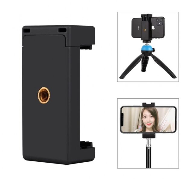 Đầu Kẹp Điện Thoại Chữ U Xịn Dùng Cho Chân Máy Ảnh, Chân Tripod Livestream