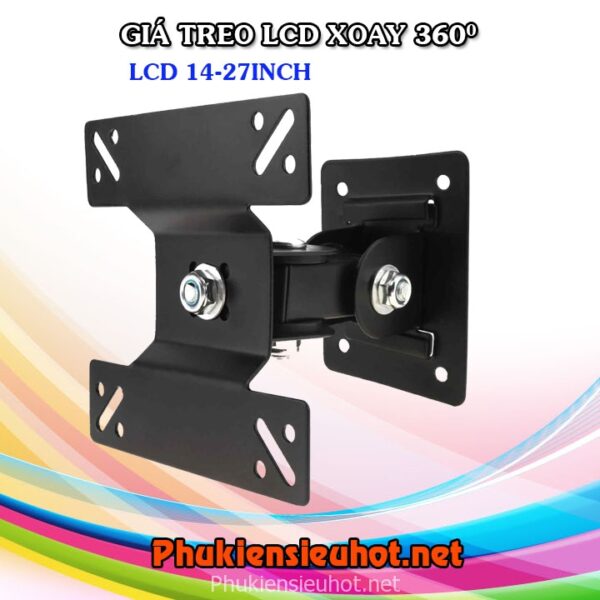 Giá treo LCD, Màn hình máy tính xoay 360 độ LCD 14-27" đa năng, chỉnh gật gù nhập khẩu - X8