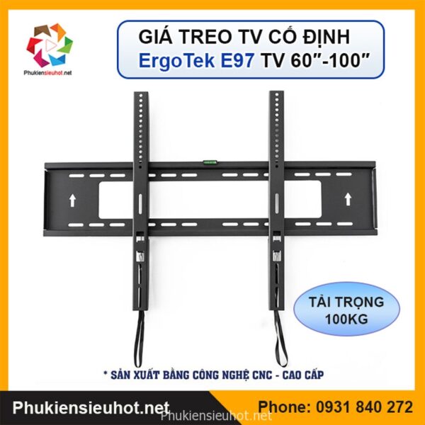 1-37.jpg Giá Treo Tivi Sát Tường Cỡ Đại Ergotek E97 60 - 110 Inch (Tải Trọng 100kg)