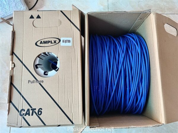 Thùng Cáp Mạng UTP Cat 6e AMPLX 0708 305m - Truyền Tải Dữ Liệu Tốc Độ Cao Đến 10Gbps