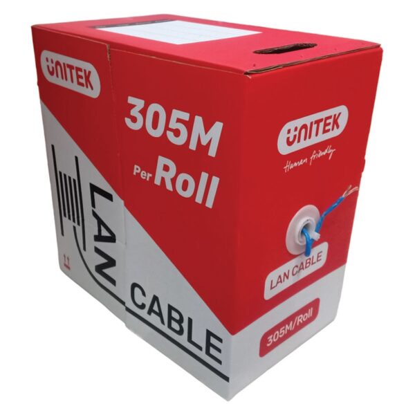 Cáp Mạng UTP Cat6 chính hãng Unitek C18127BL 300m