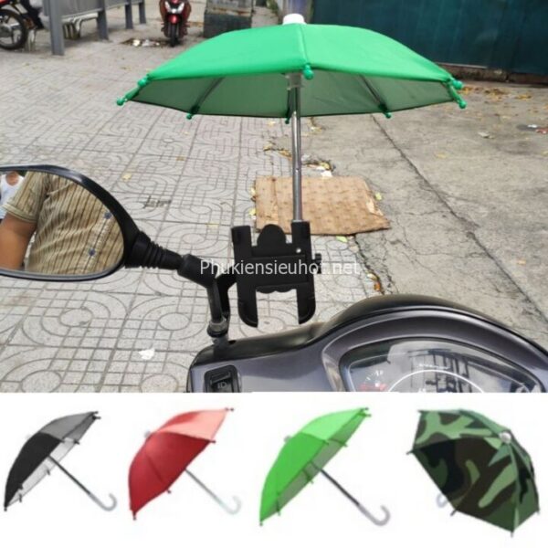 Ô Dù Mini, Dù Nhỏ Che Mưa, Che Nắng Điện Thoại Gắn Xe Máy Chạy Grab Công Nghệ