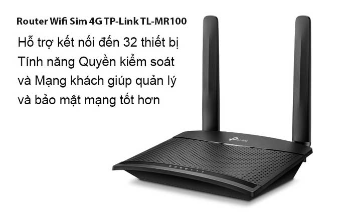 Bộ phát WiFi 4G TP-Link TL-MR100