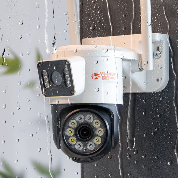 Camera Yoosee QT36 ngoài trời 2 ống kính, có màu ban đêm, chống nước Camera Yoosee QT36 ngoài trời 2 ống kính, có màu ban đêm, chống nước