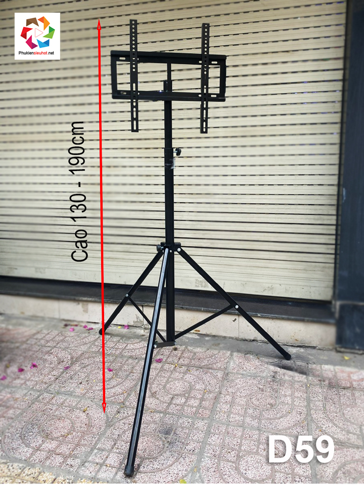 Giá Treo Tivi Di Động 3 Chân Treo Tivi 40inch- 55inch kéo cao 1m90