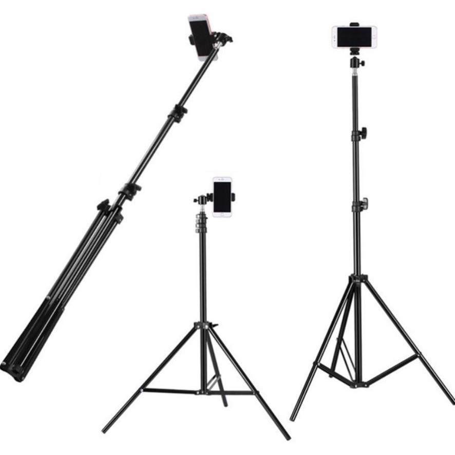 Chân livestream giá đỡ điện thoại 3 chân, tripod cao 2m