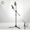 Combo Chân Đỡ Micro Đứng Kèm Giá Kẹp Điện Thoại