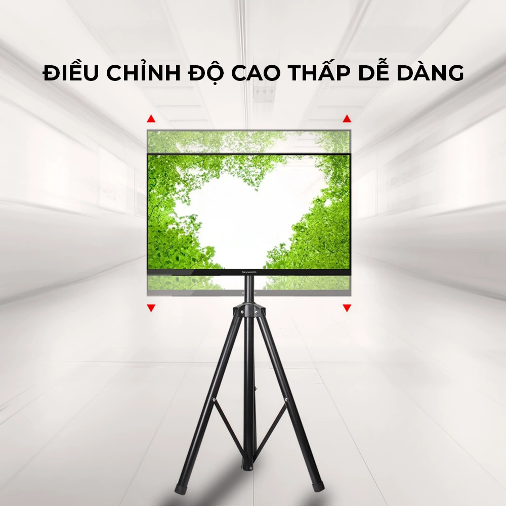 Giá Treo Tivi Di Động 3 Chân Treo Tivi 32inch- 43inch tăng chỉnh chiều cao