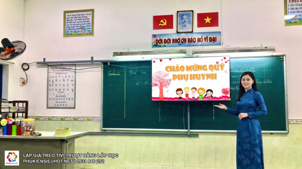 Dịch Vụ Lắp Giá Treo Tivi Trượt Bảng Cho Phòng Học Tại TP.HCM