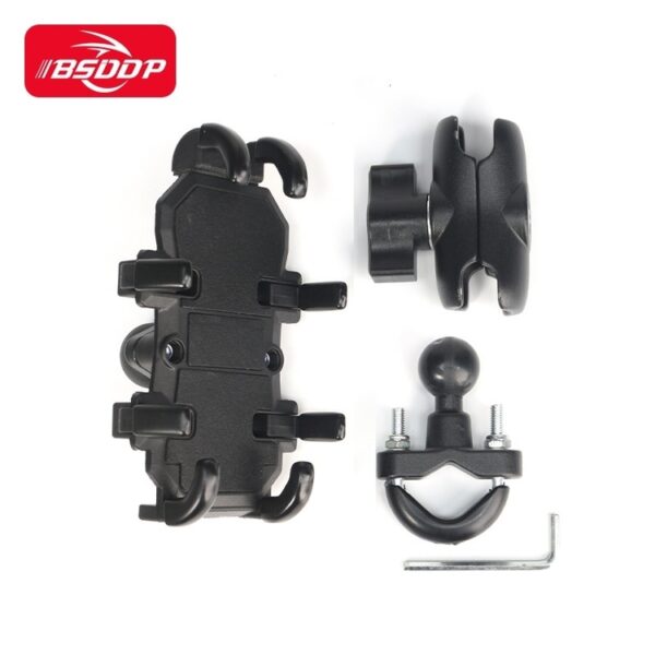 Giá Đỡ Kẹp Điện Thoại Xe Máy Chống Rung, Chống Sốc 4 Trục BSDDP