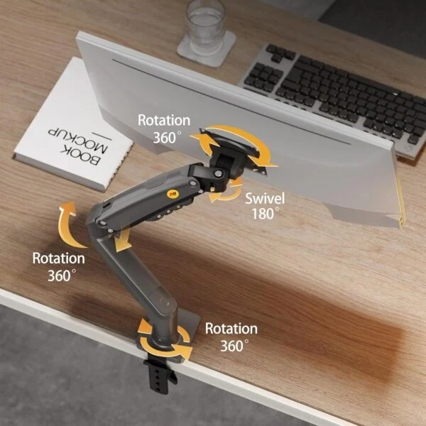 Tay arm màn hình North Bayou NB-F80 xoay 360 độ