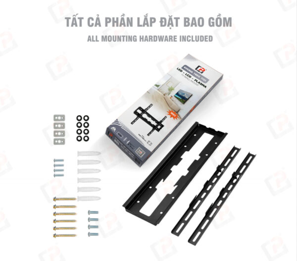 Giá Treo Tivi Cố Định Áp Tường Cảnh Phong M65T TV 32–65 inch (Khung Mâm)