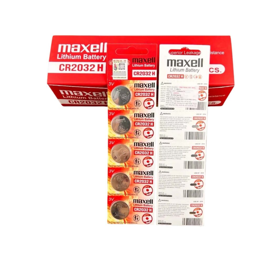 Pin maxell CR1632 vỉ 5 viên 3V Lithium – Chính hãng