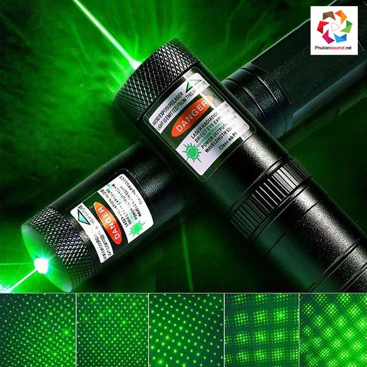 Đèn Pin Tia Laser 303 ánh sáng xanh chiếu xa 1km