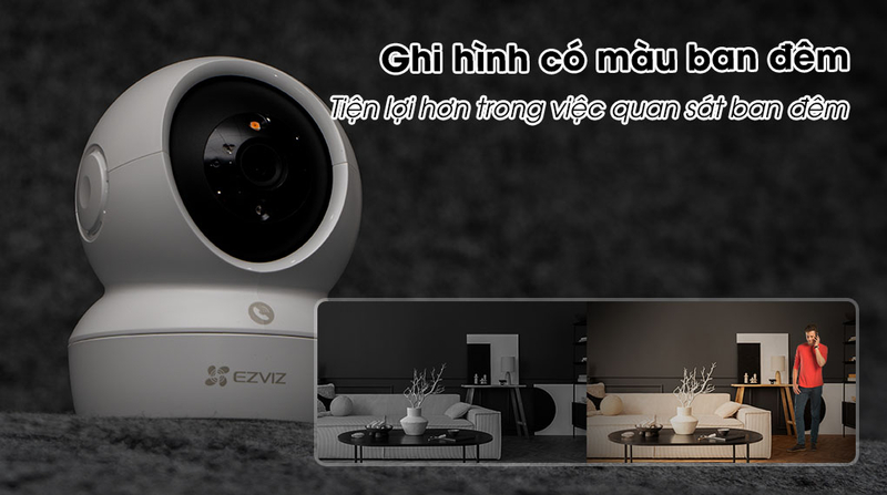 Camera EZVIZ H6C Pro 2K (3MP) – hình ảnh sắc nét, giám sát thông minh, ghi hình có amuf ban đêm