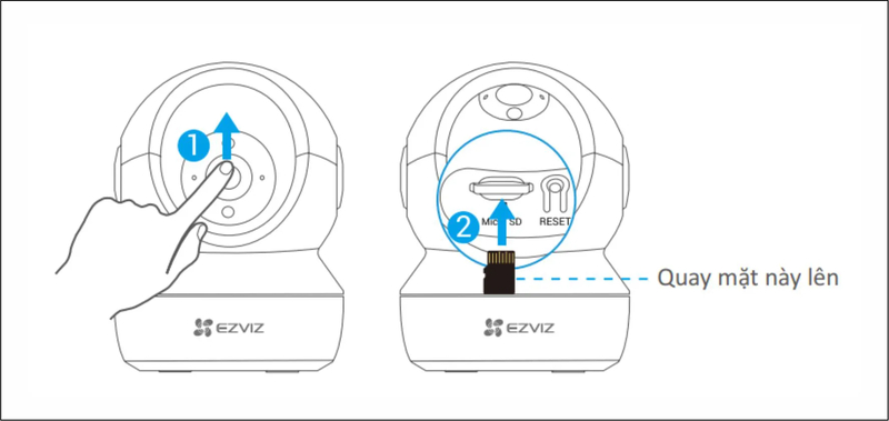 hướng dẫn lắp Camera EZVIZ H6C Pro 2K (3MP) – Camera Xoay 360° Trong Nhà Thông Minh