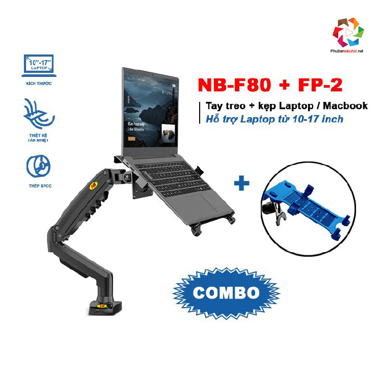 Giá đỡ laptop FP2 gắn tay màn hình NB F80