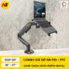 Combo giá đỡ màn hình NB F80 kèm đế laptop FP2