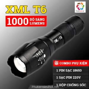 Đèn pin siêu sáng XML-T6 hợp kim nhôm