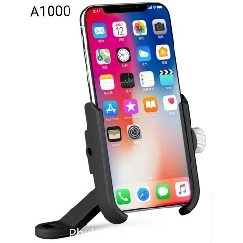 Giá Đỡ Điện Thoại Gắn Chân Gương Xe Máy A1000 – Chắc Chắn, Chống Rung, Xoay Linh Hoạt
