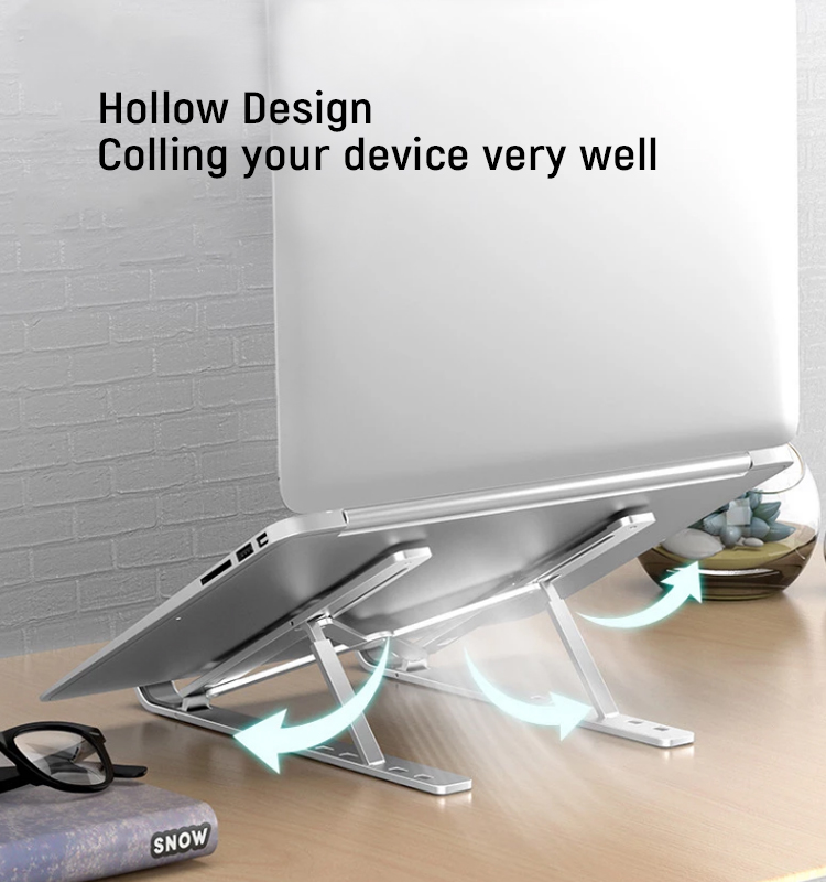 Giá đỡ tản nhiệt laptop, macbook hợp kim nhôm gấp gọ
