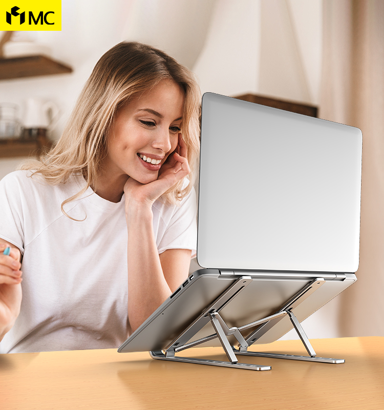 Giá đỡ tản nhiệt laptop, macbook hợp kim nhôm gấp gọ