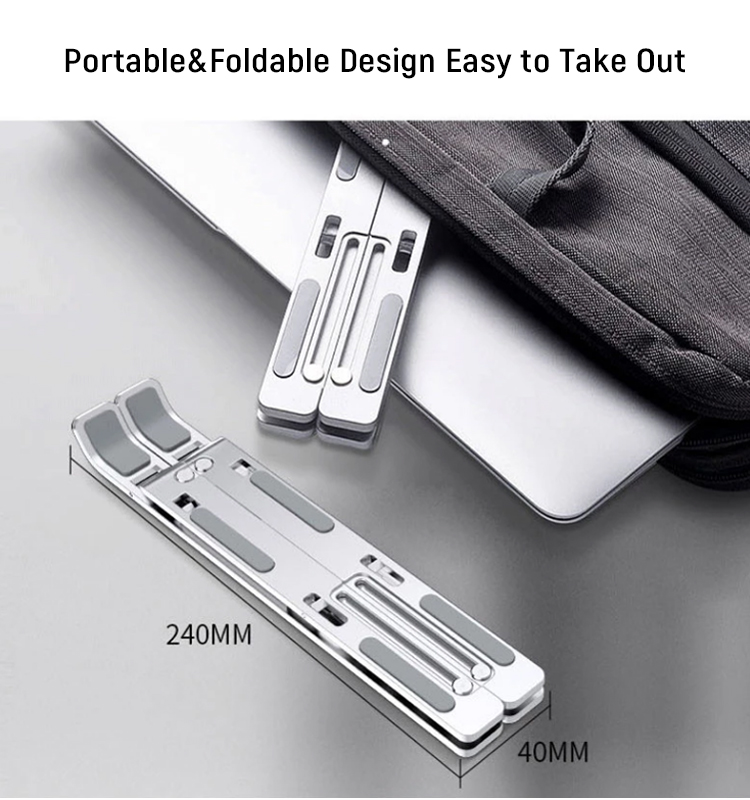 Giá đỡ tản nhiệt laptop, macbook hợp kim nhôm gấp gọ