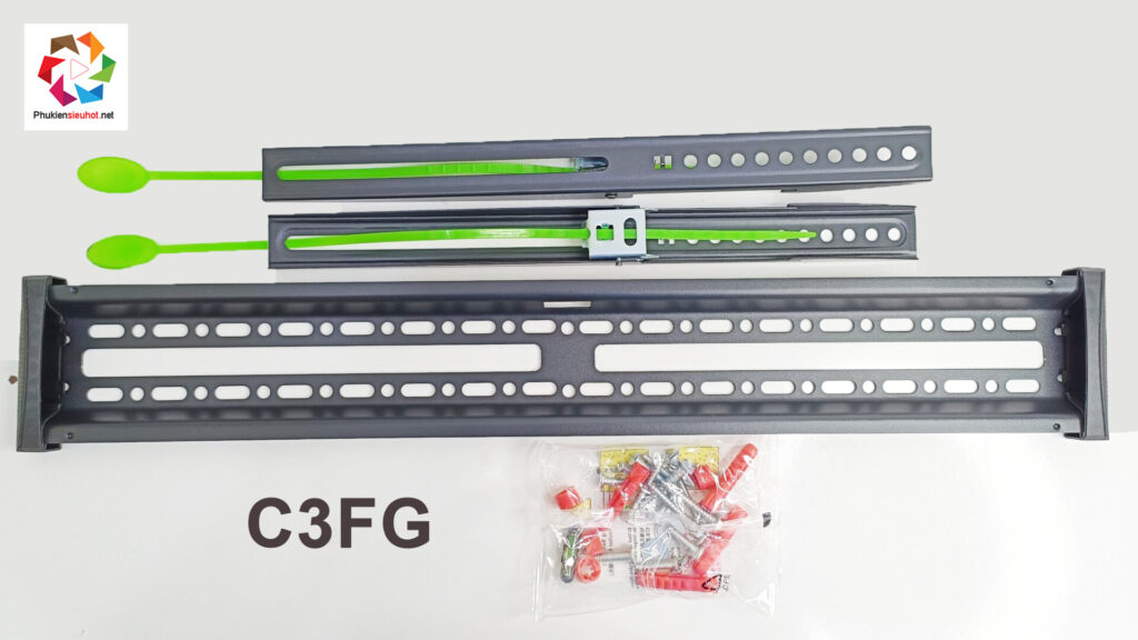 mở hộp Giá treo Tivi cố định siêu sát tường C3FG cho Tivi 40"- 75"