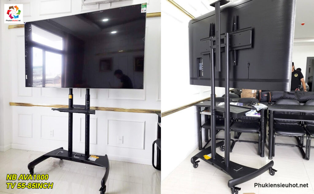 Giá treo tivi di động NB AVA1800 cho TV 55-90 inch