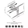 Giá Treo Tivi Xoay NB P6 Cho TV 45-80 Inch