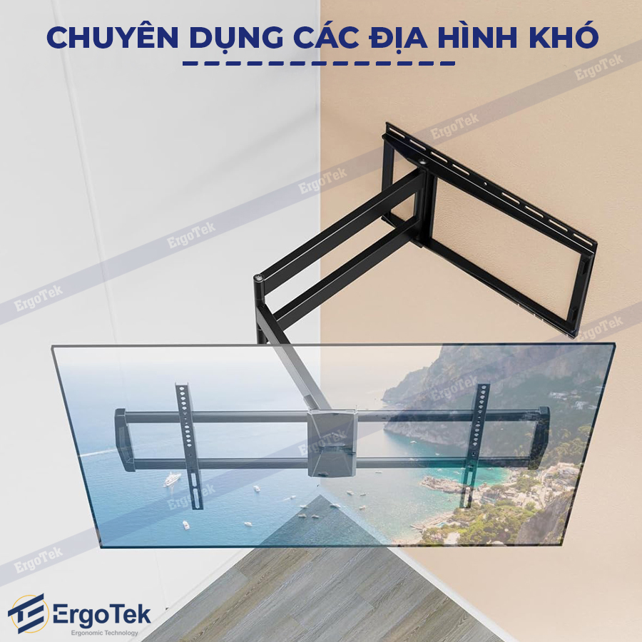 Giá Treo Tivi Xoay vuông góc 90 độ Ergotek E900 TV 47-90inch tay dài 1m