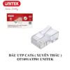 Đầu Bấm Mạng Cat6 Xuyên Thấu Unitek OT1091ATP01 - hộp 100 đầu chính hãng