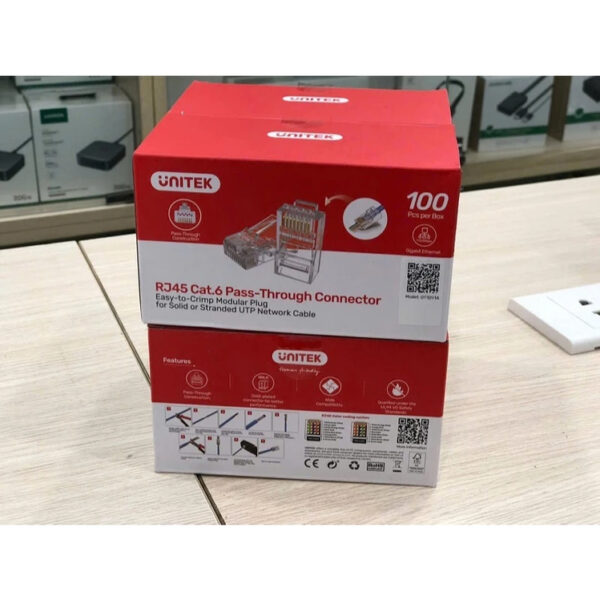 Hạt Mạng Cat6 Xuyên Thấu Unitek OT1091ATP01