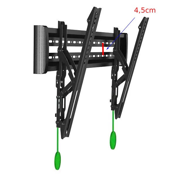 khoảng cách giữa 2 lỗ bắn ốc vào tường trên dưới 450mm