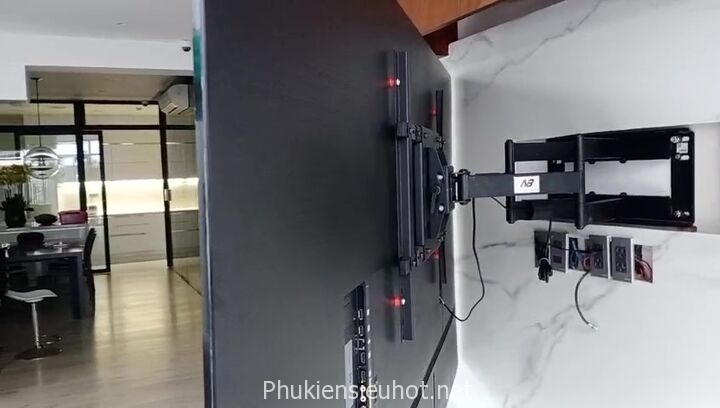 Lắp thực tế giá treo tivi NB SP5 tv 85inch tại TPHCM